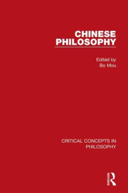 Book cover of: Chinese Philosophy. By: Bo Mou