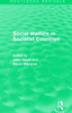 Book cover of: Social Welfare in Socialist Countries. By: John Dixon