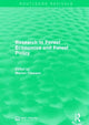 Book cover of: Research in Forest Economics and Forest Policy. By: Marion Clawson