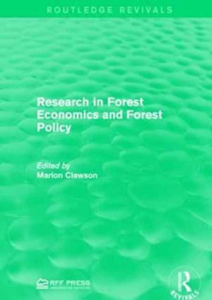 Research in Forest Economics and Forest Policy