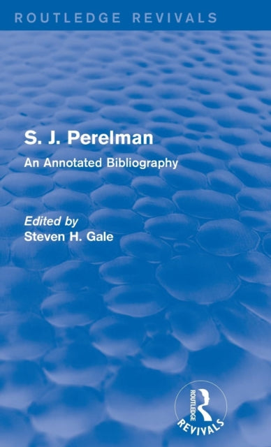 Book cover of: S. J. Perelman. By: Steven H. Gale