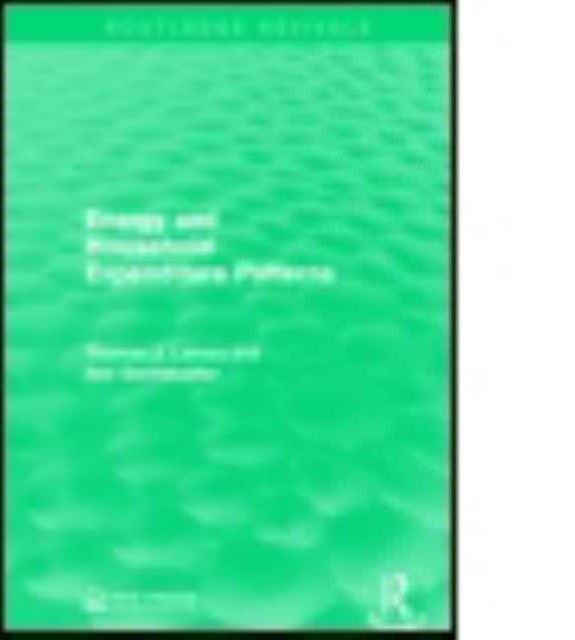 Book cover of: Energy and Household Expenditure Patterns. By: Thomas J. Lareau