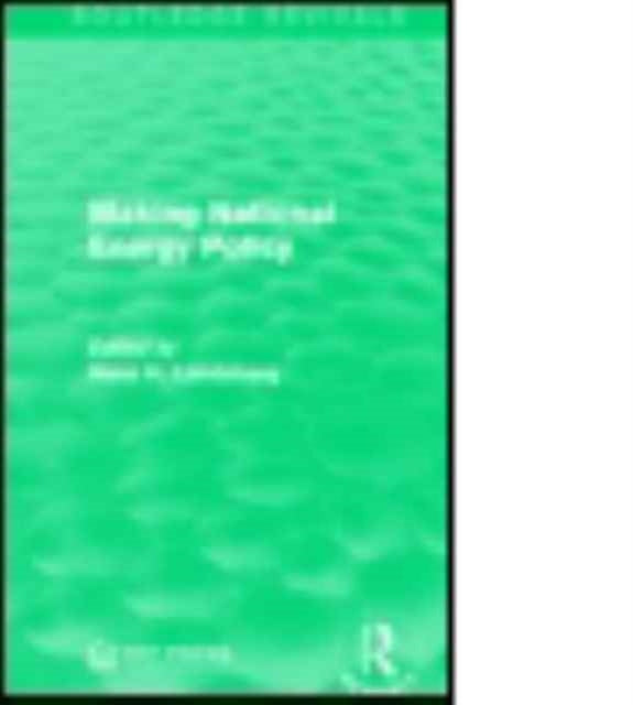 Book cover of: Making National Energy Policy. By: Hans H. Landsberg