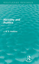 Book cover of: Heredity and Politics. By: J. B. S. Haldane