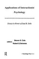 Book cover of: Applications of interactionist Psychology. By: Steven G. Cole