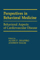 Book cover of: Behavioral Aspects of Cardiovascular Disease. By: Alvin P. Shapiro