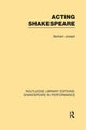 Book cover of: Acting Shakespeare. By: Bertram Leon Joseph