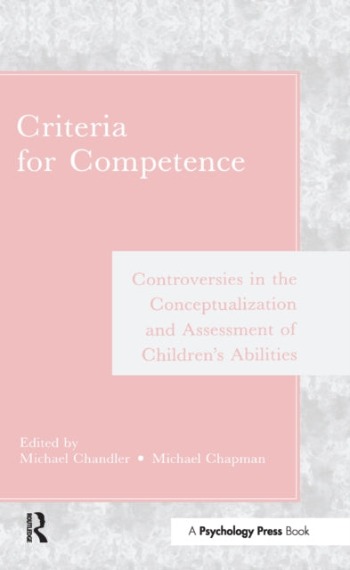 Book cover of: Criteria for Competence. By: Michael Chandler