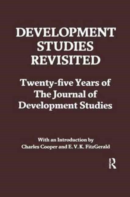 Book cover of: Development Studies Revisited