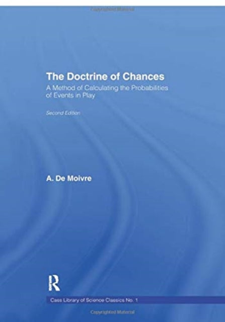 Book cover of: Doctrine of Chances. By: A. De Moivre