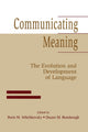 Book cover of: Communicating Meaning. By: B. M. Velichkovskii