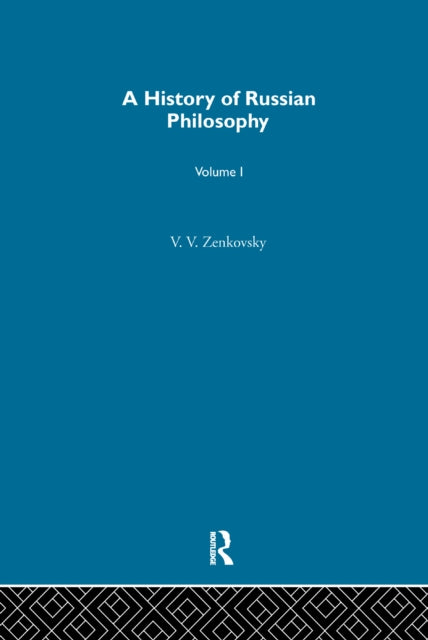 Book cover of: History Russian Philosophy V1. By: V. V. Zenʹkovskiĭ