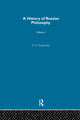 Book cover of: History Russian Philosophy V1. By: V. V. Zenʹkovskiĭ