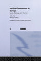 Book cover of: Health Governance in Europe. By: Monika Steffen