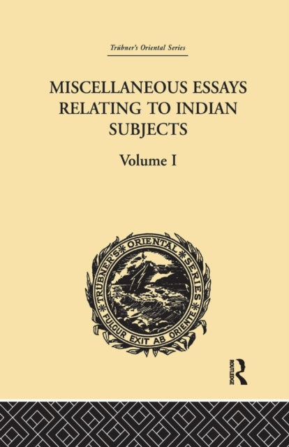 Book cover of: Miscellaneous Essays Relating to Indian Subjects. By: Brian Houghton Hodgson