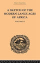 Book cover of: Sketch of the Modern Languages of Africa: Volume II. By: Robert Needham Cust