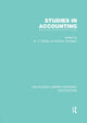 Book cover of: Studies in Accounting. By: William T. Baxter