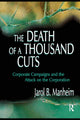 Book cover of: Death of A Thousand Cuts. By: Jarol B. Manheim
