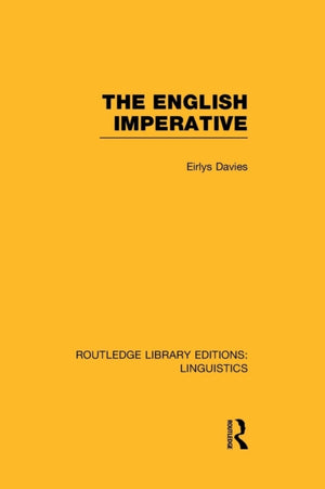 English Imperative (RLE Linguistics D: English Linguistics)