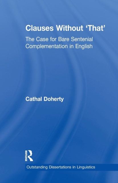 Book cover of: Clauses Without 'That'. By: Cathal Doherty
