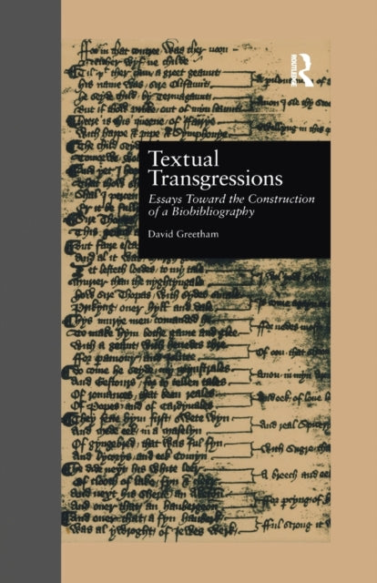 Book cover of: Textual Transgressions. By: David Greetham
