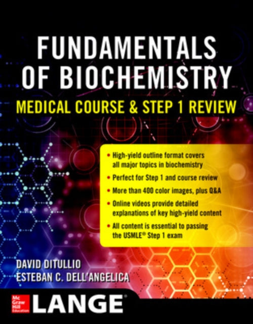 Book cover of: Fundamentals of Biochemistry Medical Course and Step 1 Review. By: David DiTullio
