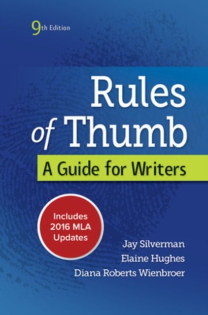 Book cover of: Rules of Thumb MLA 2016 UPDATE. By: Elaine Hughes