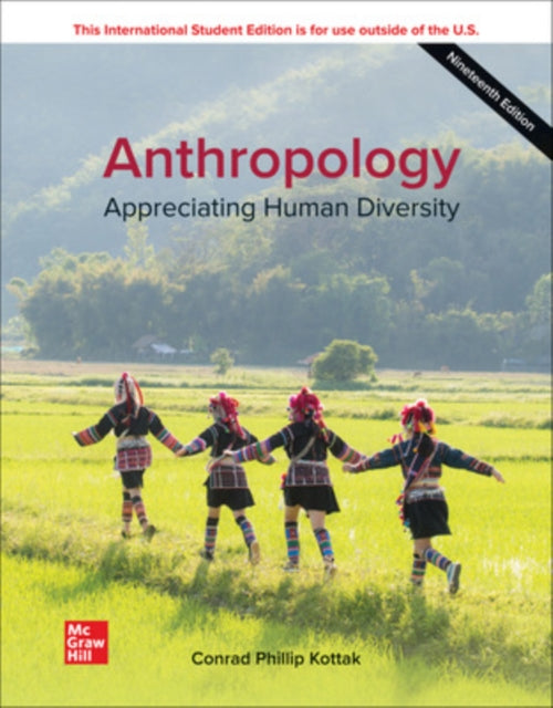Book cover of: Anthropology ISE. By: Conrad Phillip Kottak