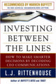 Book cover of: Investing Between the Lines (PB). By: L. J. Rittenhouse