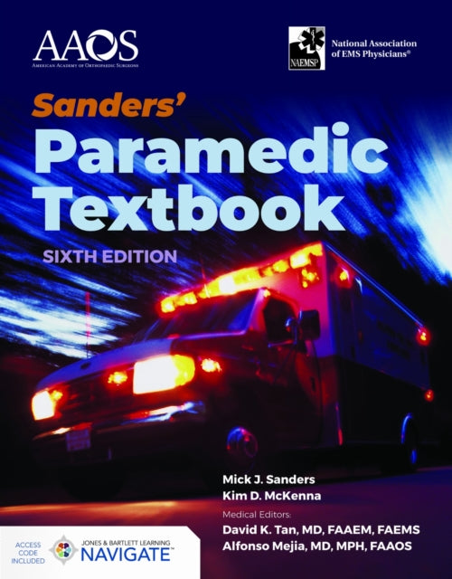 Book cover of: Sanders' Paramedic Textbook with Navigate Advantage Access. By: Mick J. Sanders