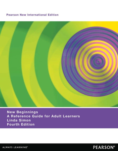 Book cover of: New Beginnings: A Reference Guide for Adult Learners. By: Linda Simon