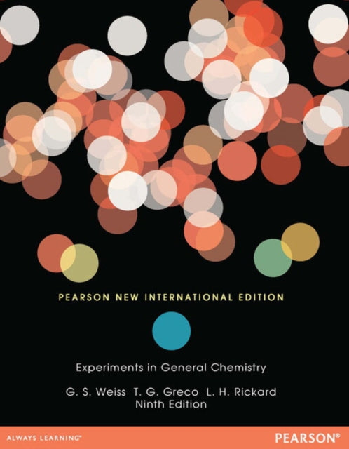 Book cover of: Experiments in General Chemistry. By: Gerald S. Weiss