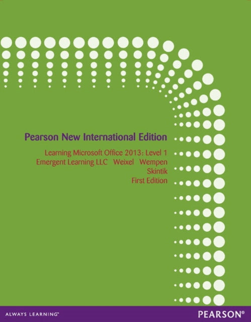 Book cover of: Learning Microsoft Office 2013. By: Emergent Learning LLC Staff