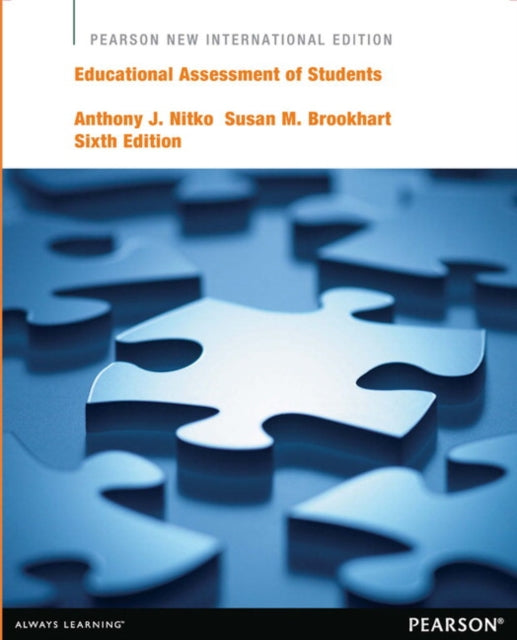 Book cover of: Educational Assessment of Students. By: Susan M. Brookhart
