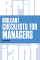 Book cover of: Brilliant Checklists for Managers. By: Derek Rowntree