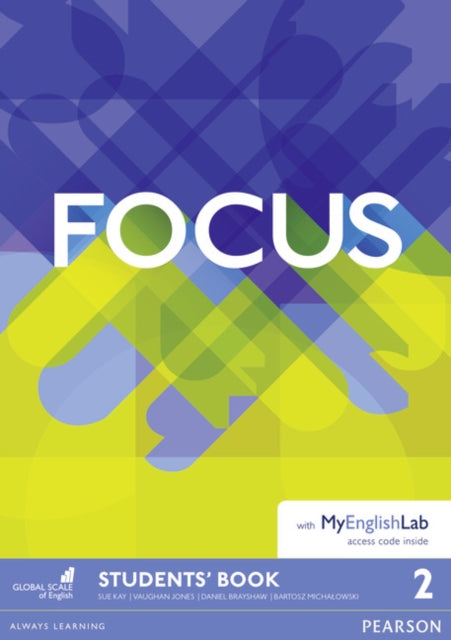 Book cover of: Focus BrE 2 Student's Book & MyEnglishLab Pack. By: Vaughan Jones
