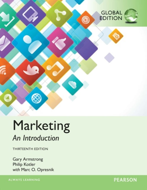 Book cover of: MyMarketingLab with Pearson eText - Instant Access - for Marketing: An Introduction, Global Edition. By: Gary Armstrong