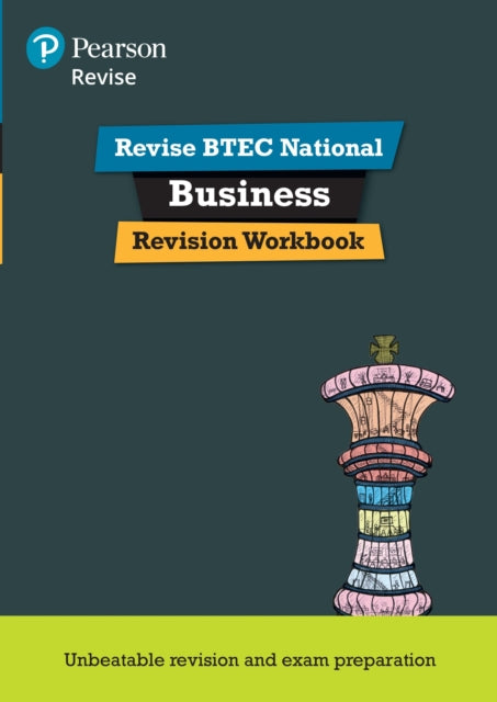 Book cover of: Pearson REVISE BTEC National Business Revision Workbook - for 2025 exams. By: Claire Parry