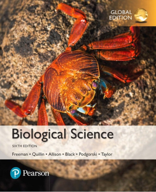 Book cover of: Biological Science, Global Edition + Mastering Biology with Pearson eText (Package). By: Freeman