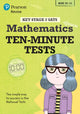 Book cover of: Pearson REVISE Key Stage 2 SATs Maths 10-Minute Tests for 2026, 2027 exams. By: Giles Clare