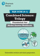 Book cover of: Pearson REVISE AQA GCSE Combined Science Trilogy (Foundation) Model Answers Workbook - for 2026, 2027 exams