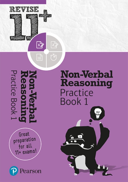 Book cover of: Pearson REVISE 11+ Non-Verbal Reasoning Practice Book 1 - for the 2025 and 2026 exams: Ages 8 - 10+ Years. By: Gareth Moore