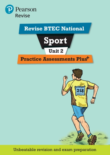 Book cover of: Pearson REVISE BTEC National Sport Practice Assessments Plus U2 - for 2025 exams. By: Jennifer Stafford-Brown