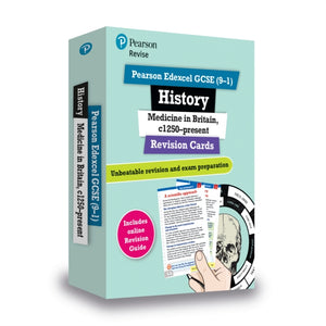 Pearson REVISE Edexcel GCSE History Medicine in Britain Revision Cards - for 2025 exams