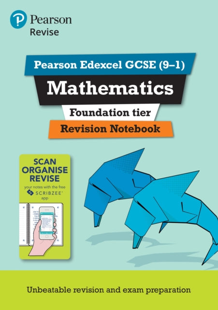 Book cover of: Pearson REVISE Edexcel GCSE Maths (Foundation) Revision Notebook - for 2026, 2027 exams