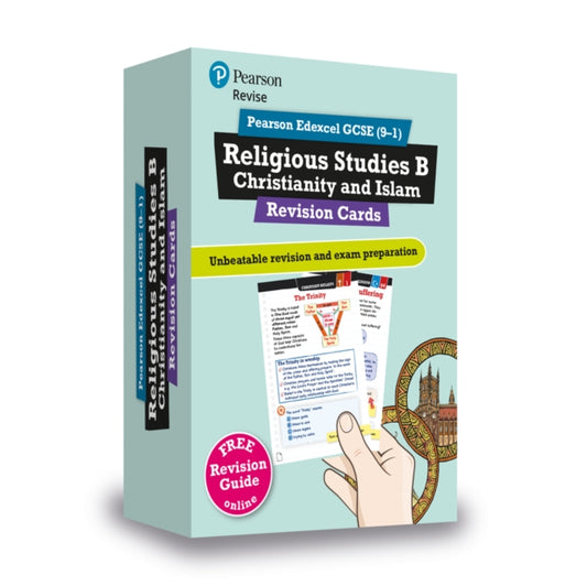 Book cover of: Pearson REVISE Edexcel GCSE Religious Studies Christianity and Islam Revision Cards - for 2026, 2027 exams. By: Tanya Hill