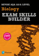 Book cover of: Pearson REVISE AQA A Level Biology Exam Skills Builder - for 2026, 2027 exams