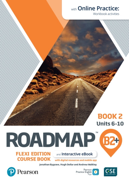 Book cover of: Roadmap B2+ Flexi Edition Course Book 2 with eBook and Online Practice Access. By: Hugh Dellar