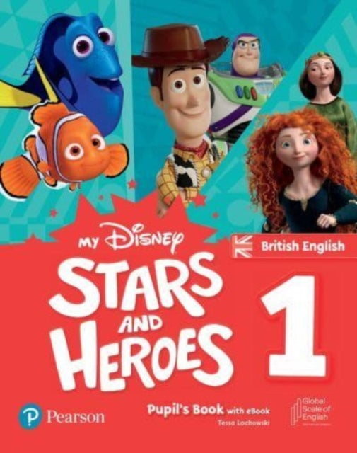 Book cover of: My Disney Stars and Heroes British Edition Level 1 Pupil's Book with eBook and Digital Activities. By: Amanda Davies