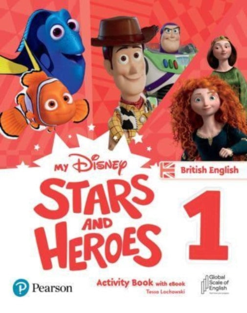 Book cover of: My Disney Stars and Heroes British Edition Level 1 Activity Book with eBook. By: Amanda Davies